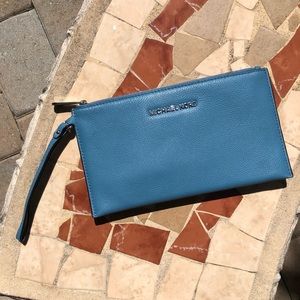 Michael Kors Sky Blue Clutch